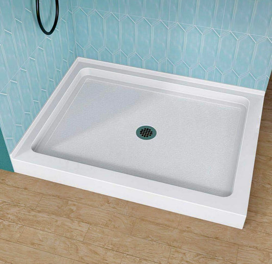 48"x36" center drain shower base
