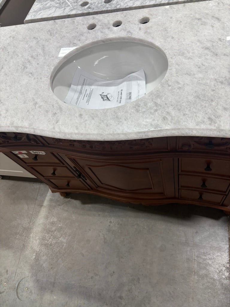Winslow 45" antique cherry vanity