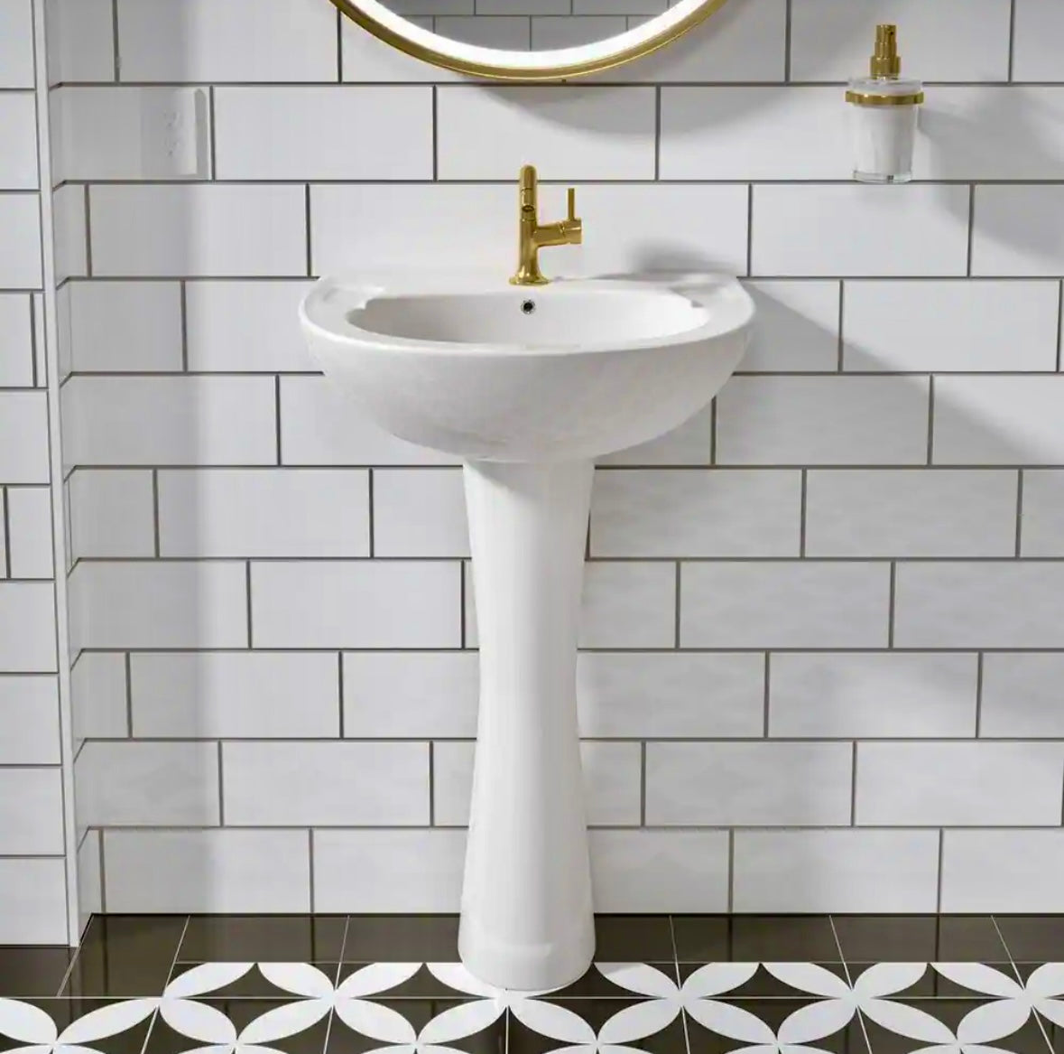 Hanikes 20" pedestal sink
