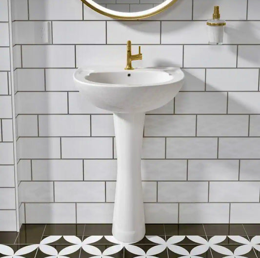Hanikes 20" pedestal sink