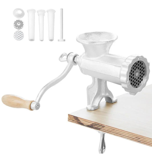 Manual meat grinder