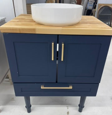 30" Blue vanity