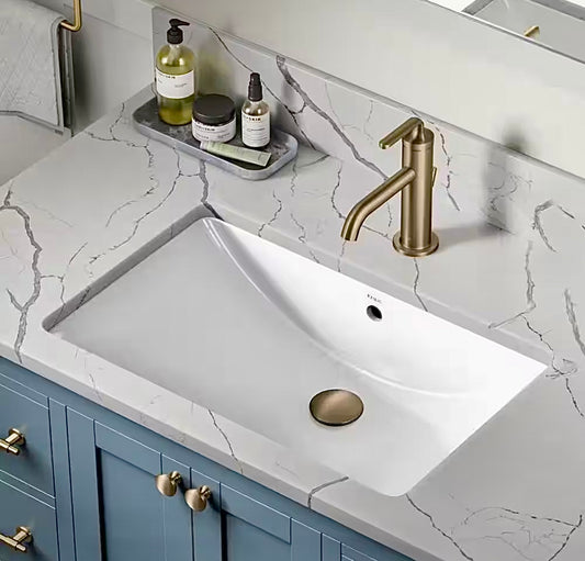 Kraus 23 in rectangular undermount bathroom sink