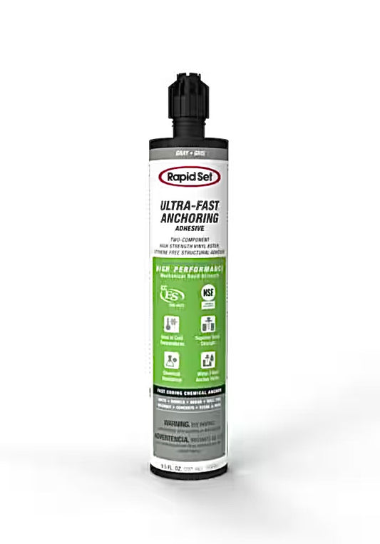 Ultra fast anchoring adhesive in gray
