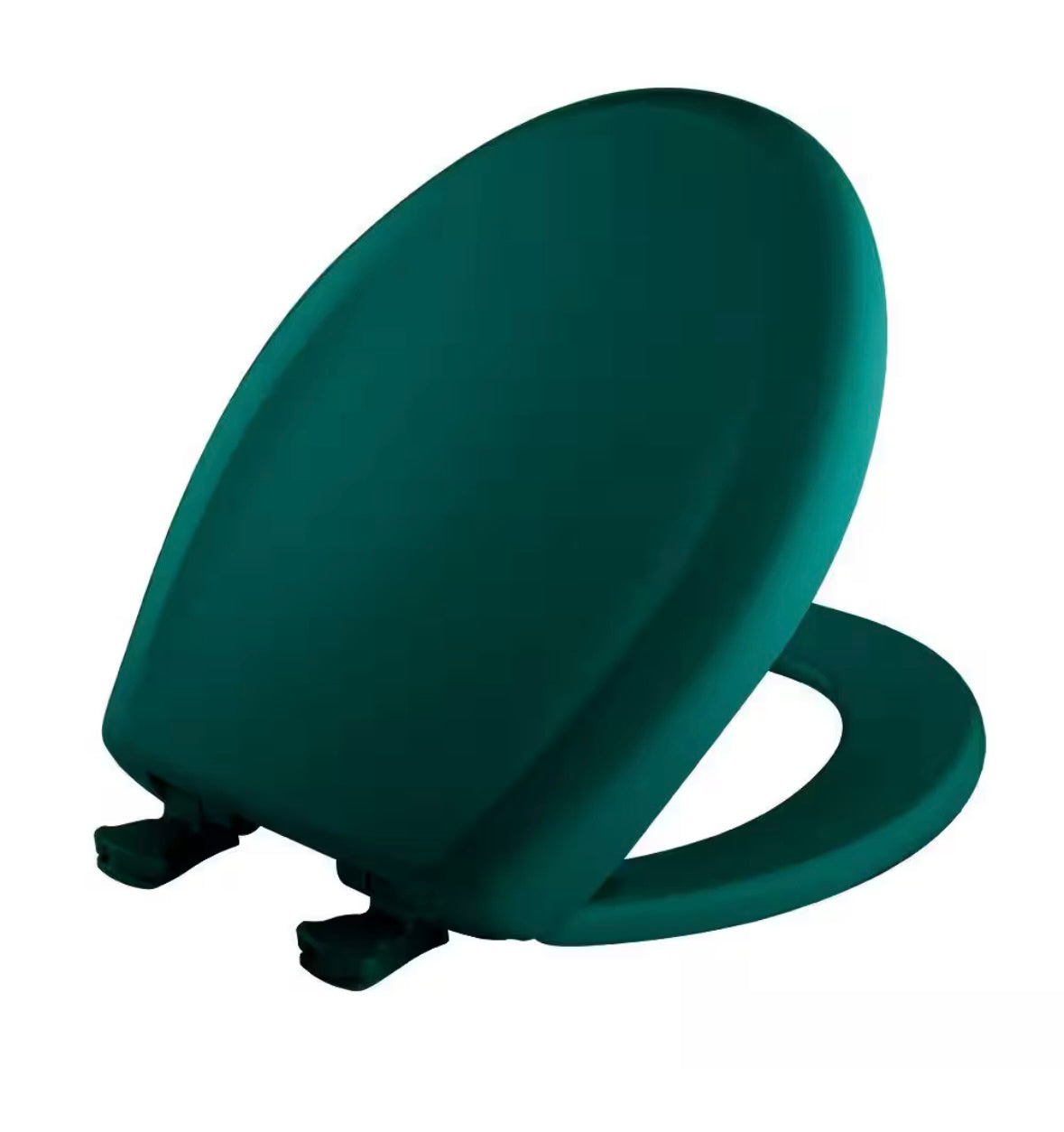 Bemis round toilet seat in teal