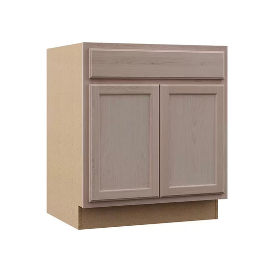 30" sink base in unfinished