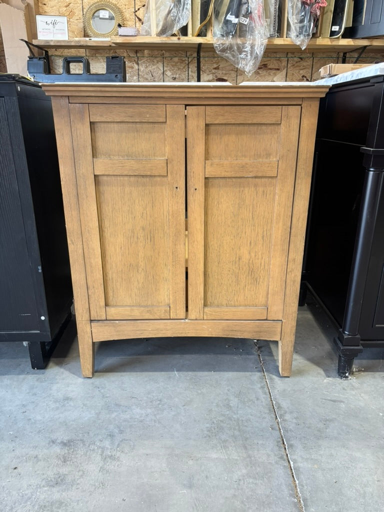 28" vanity in almond toffee without top