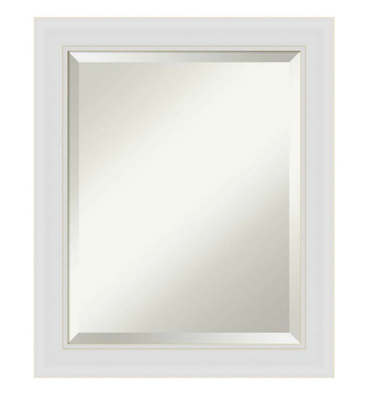 Rectangle white beveled mirror 24"Hx20"W