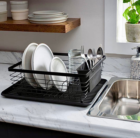 Black wire dish rack