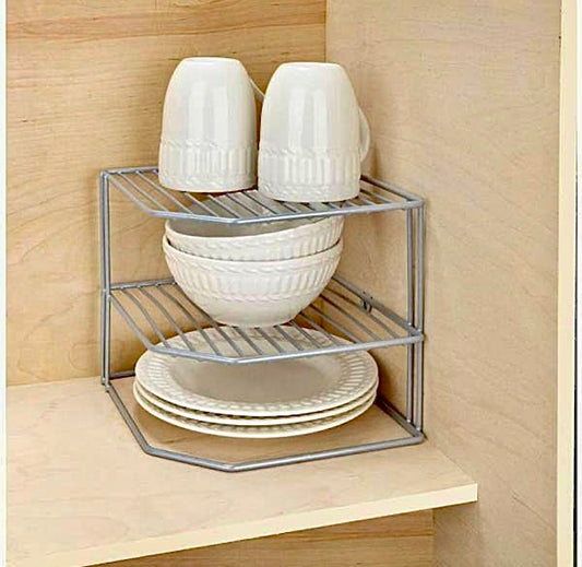 Corner shelf organzer