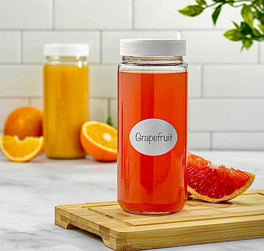 16oz reusable glass bottles 8pack