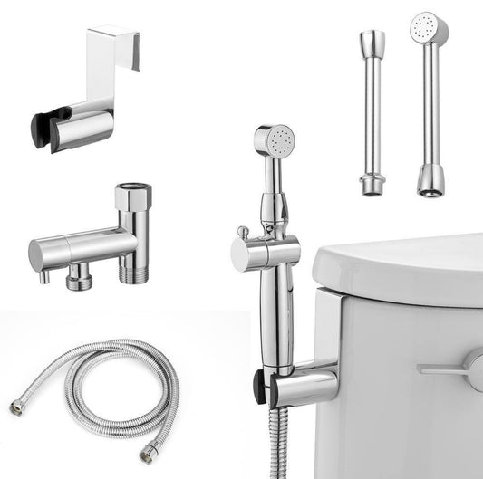 Non electric bidet sprayer in chrome