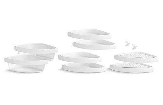 8 piece wall mounted shower caddy