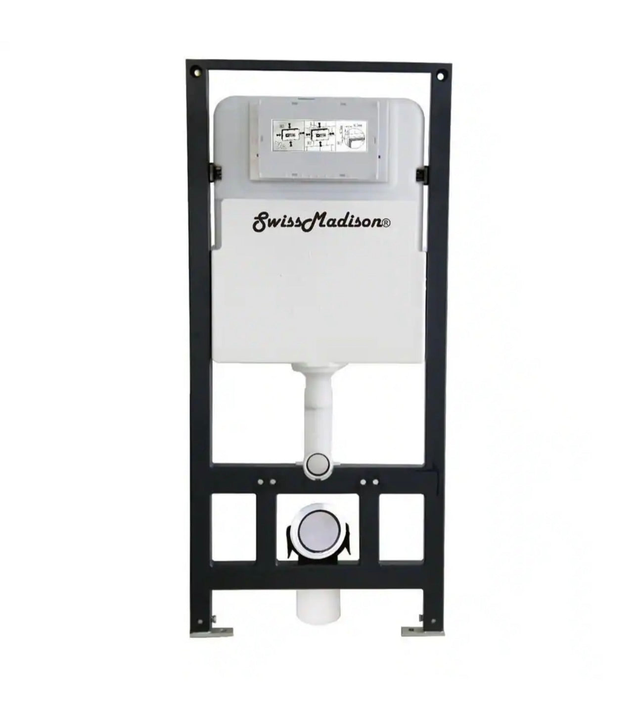 Concealed 2x6 in wall toilet tank