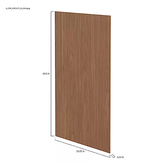 Sinclair end panel in saddle oak