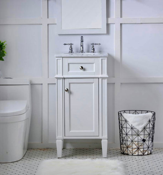 Timeless Home 19 in white vanity