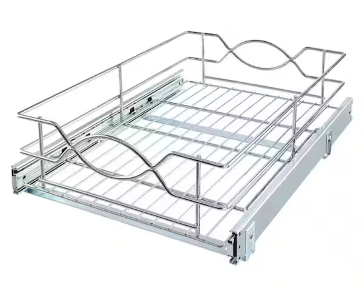 14" Wire pull out basket