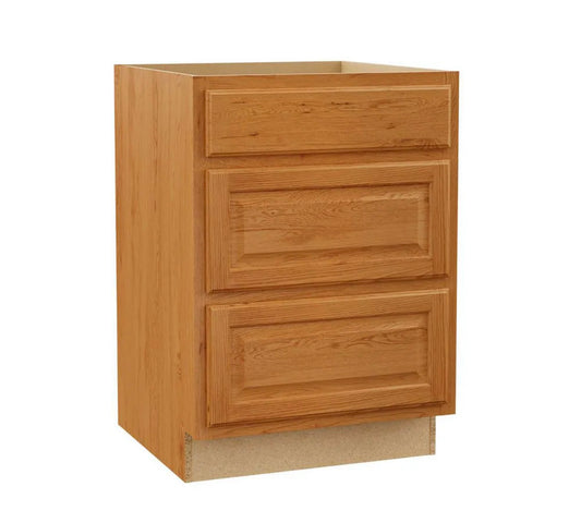 24" drawer base in medium oak