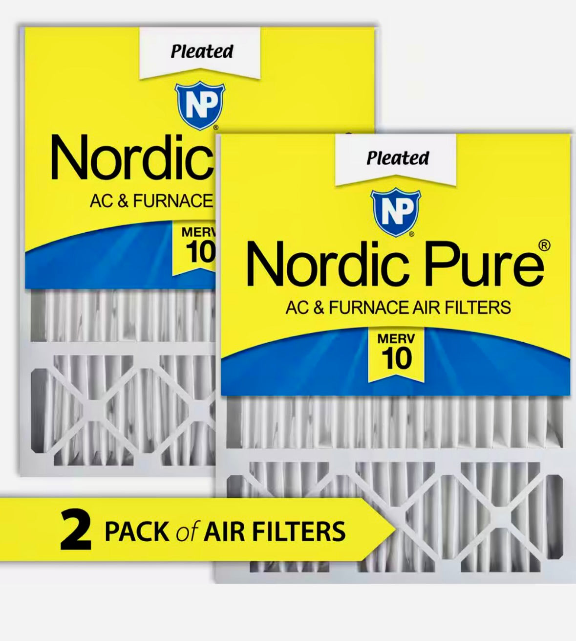 20 in. x 25 in. x 5 in. Replacement Furnace Air Filter MERV 10 (2- Pack)