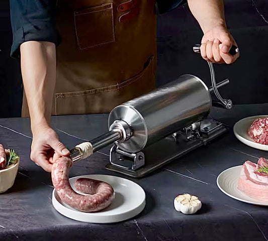 Manual sausage stuffer