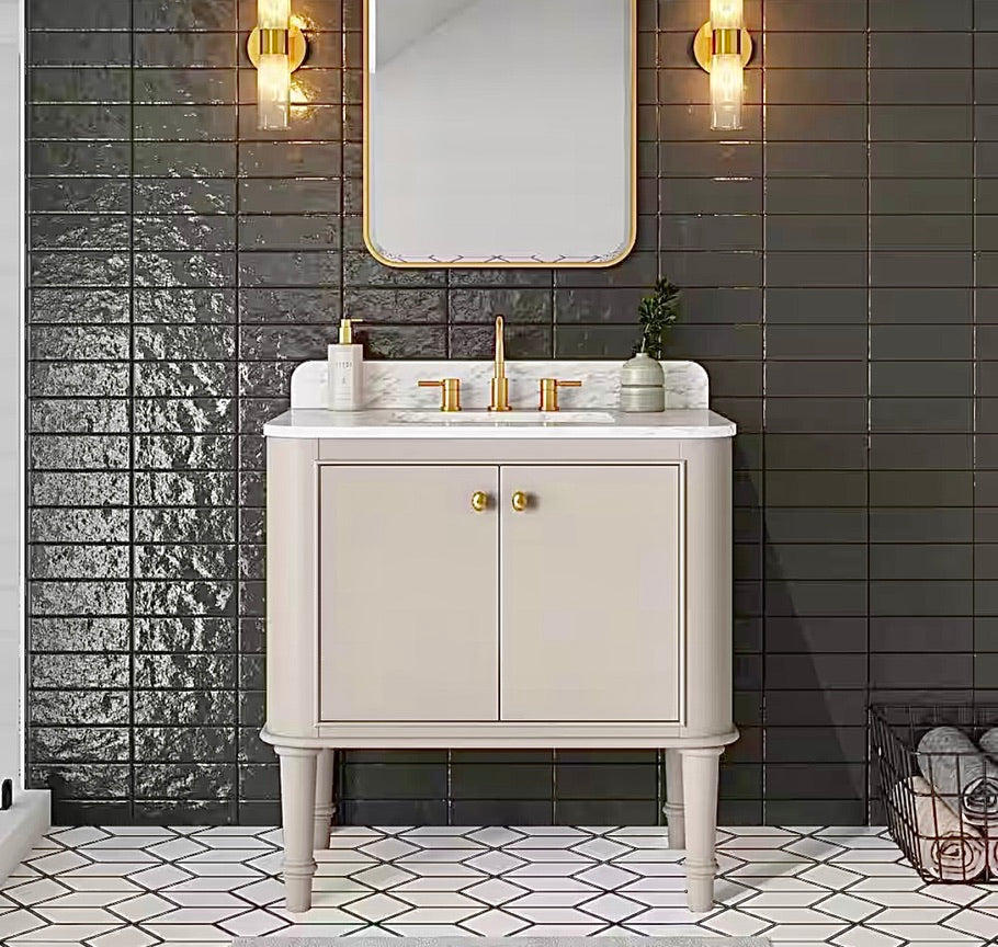 Collette 36" greige vanity