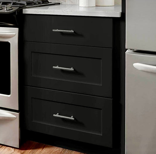 Avondale 24" Drawer base cabinet in raven black