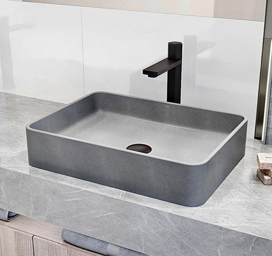 Vigo 19" vessel sink in gothic gray