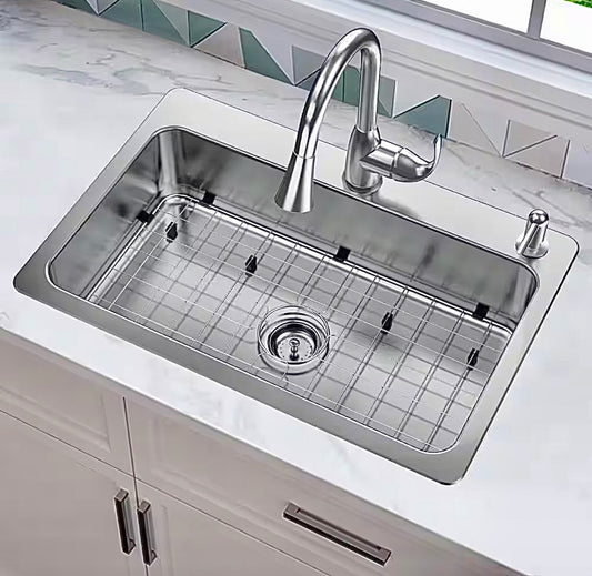 Bratten 33" single bowl kitchen sink