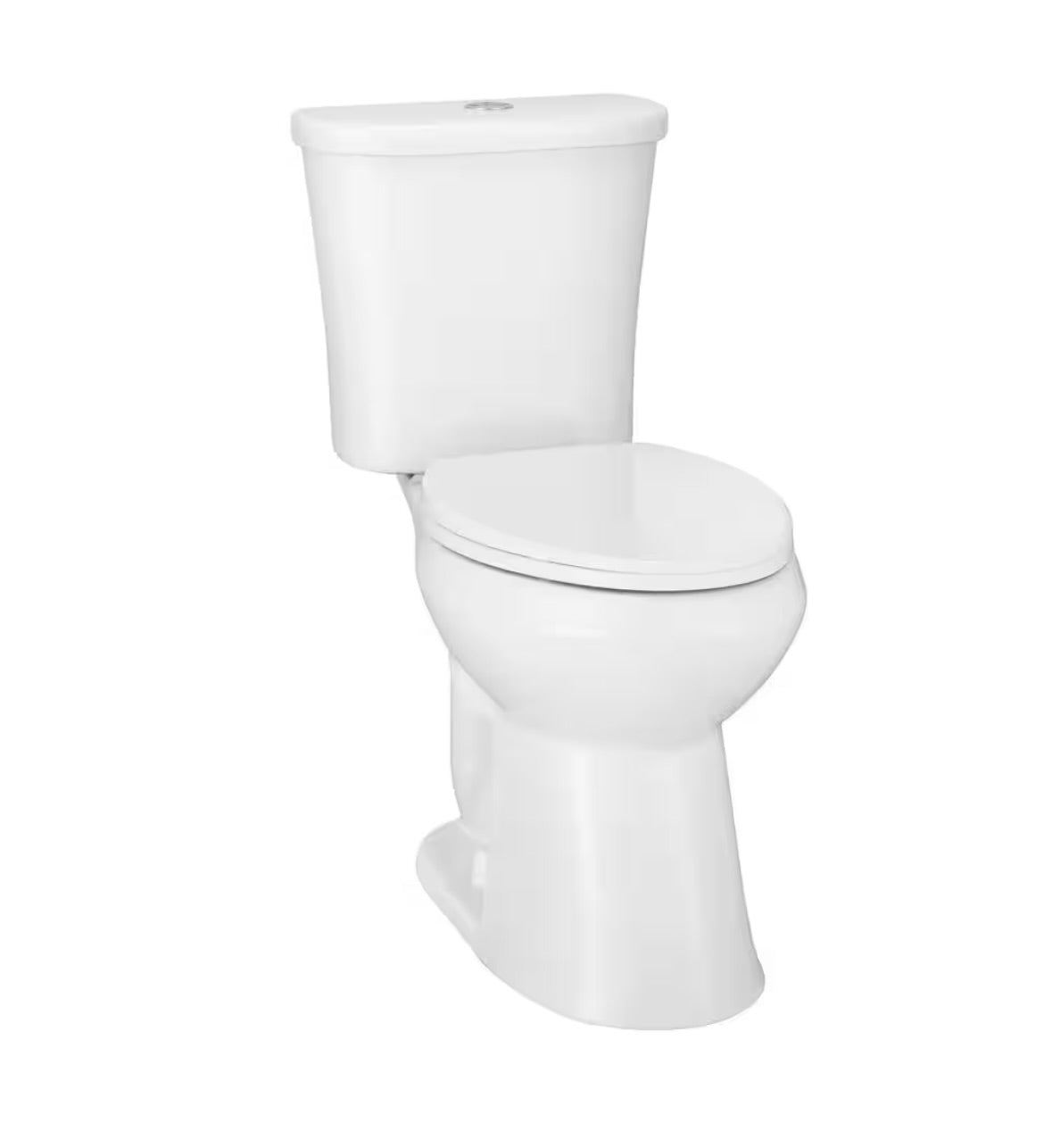 Power flush elongated dual flush toilet