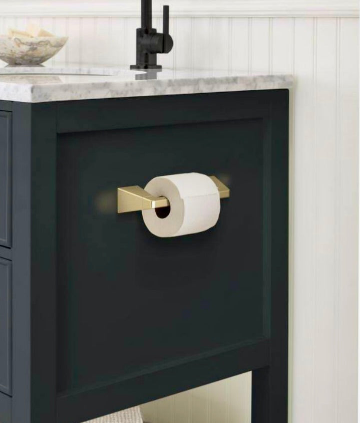 Toilet paper holder golden champagne
