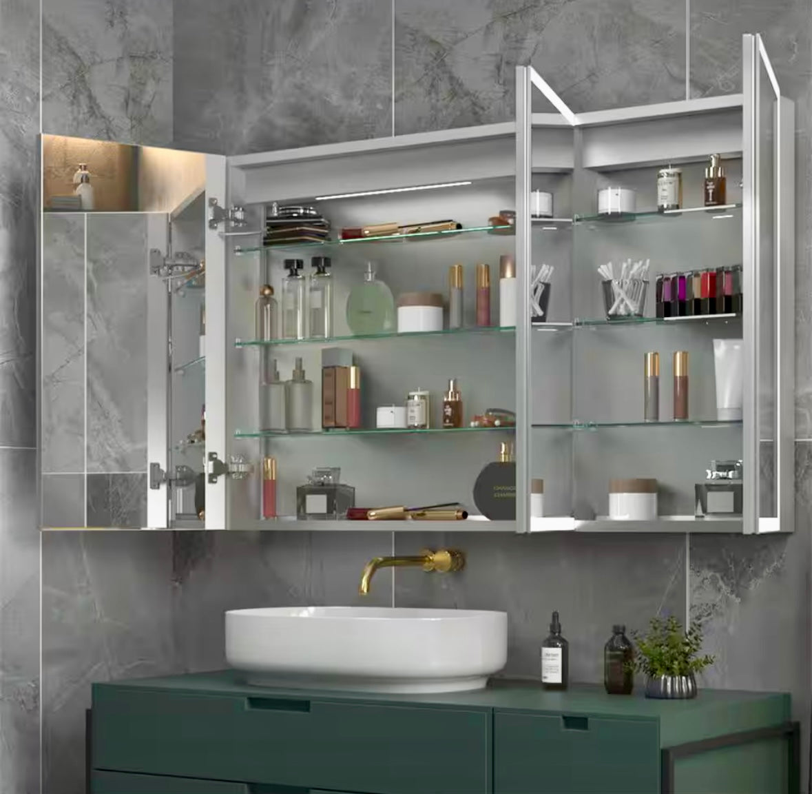 48" x 30" LED medicine cabinet