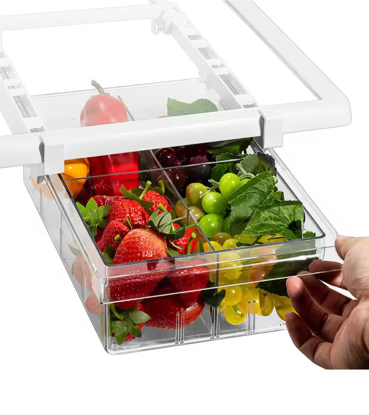 Fridge pull out storage organizers