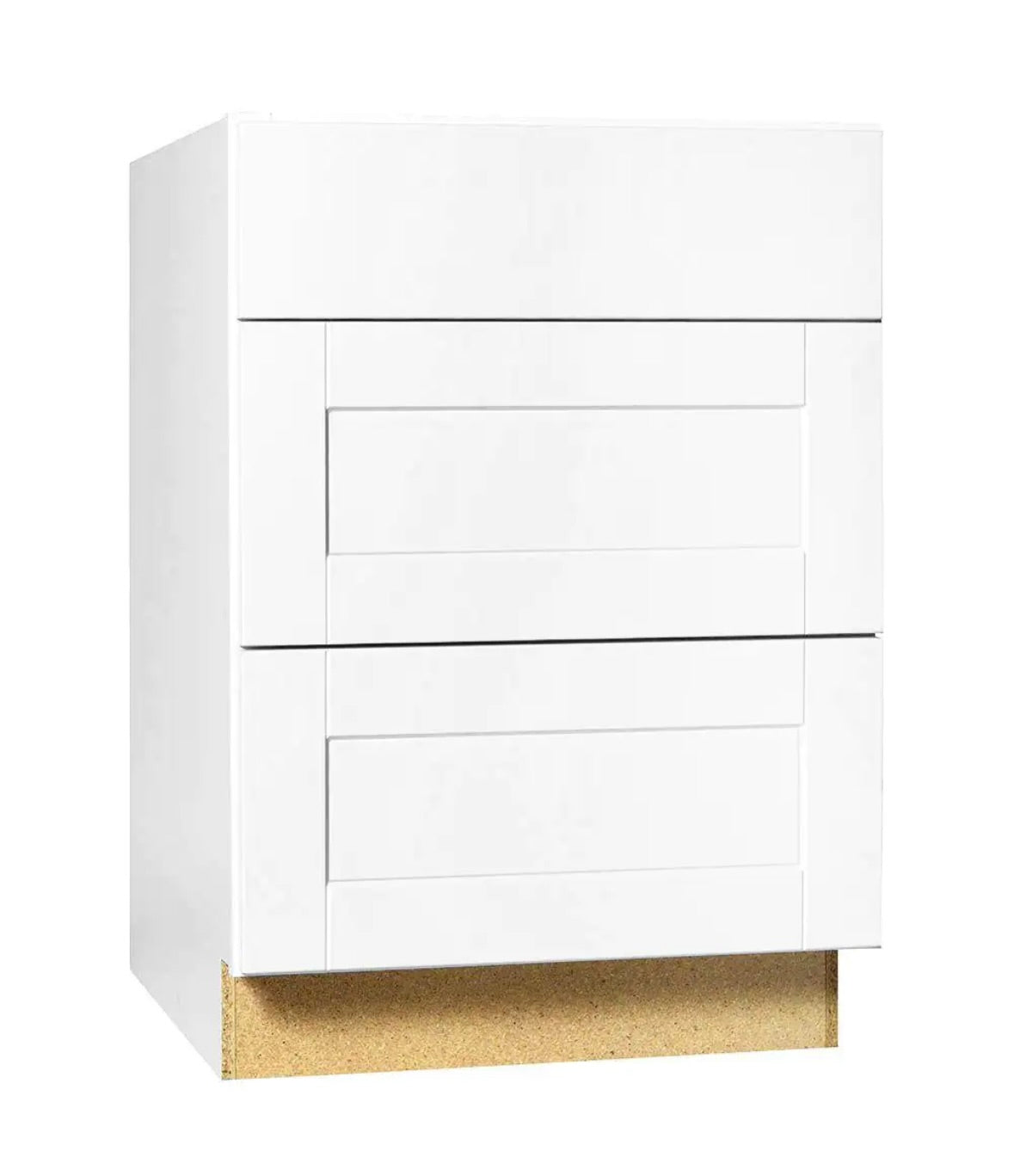 Shaker 24" drawer base satin white
