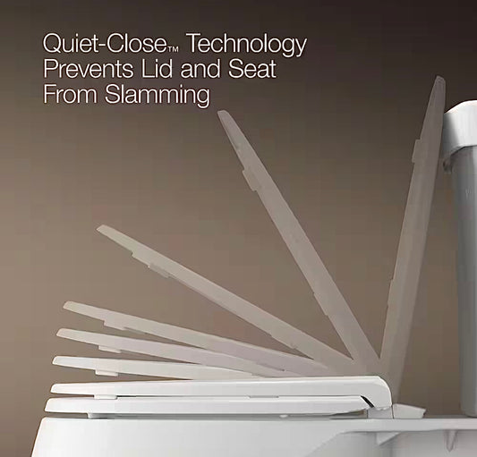 Kohler round toilet seat in white