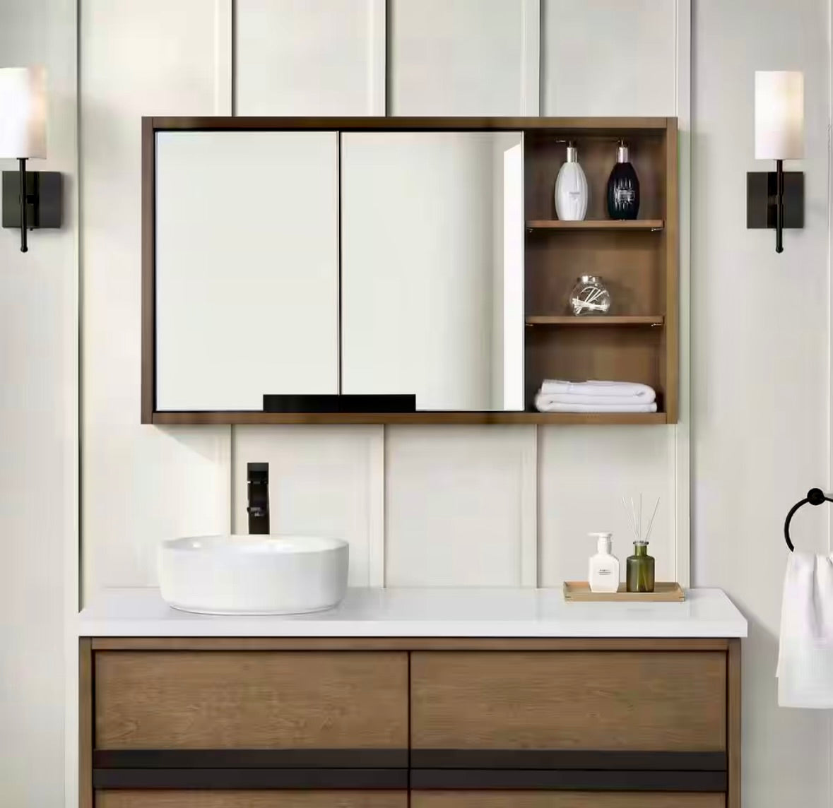 Kordite 42" medicine cabinet almond latte