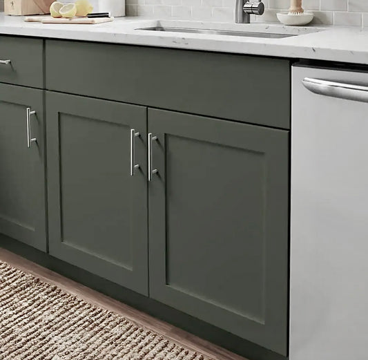 Avondale 30" sink base in fern green