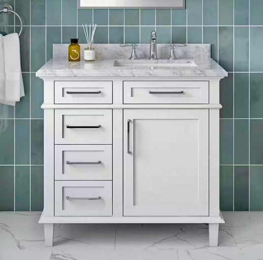 Sonoma 36" White vanity