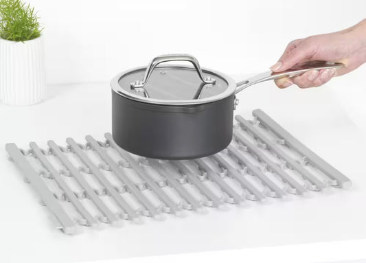 Gray sideside grid mat