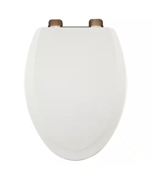 Centoco elongated white with oil rubbed hinge