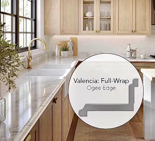 4ft Laminate countertop in calcutta marble