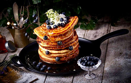 12" black cast iron skillet