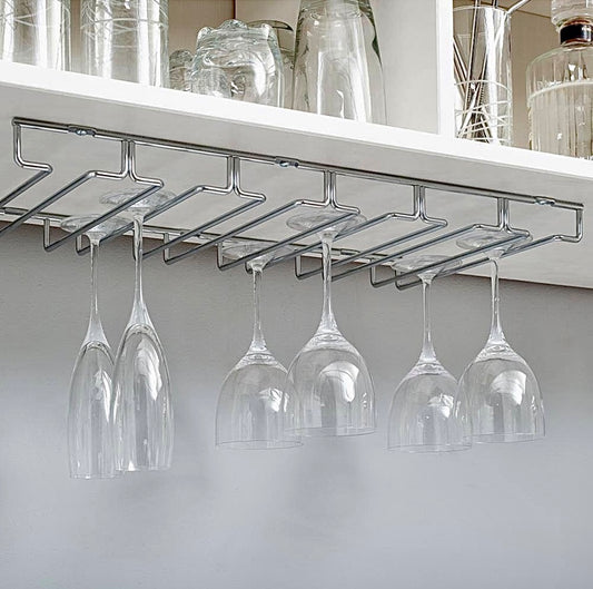 Chrome stemware rack