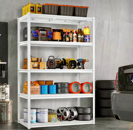 5 tier Heavy duty shelf white