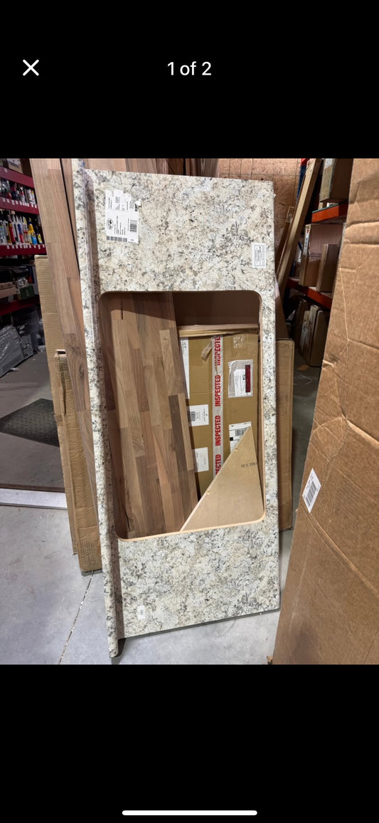 5ft countertop with sink cutout