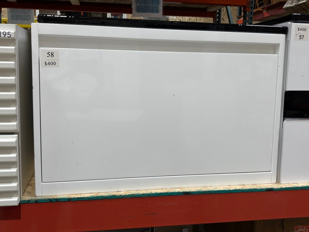 James martin 31.5"W x 18.2"D white floating vanity