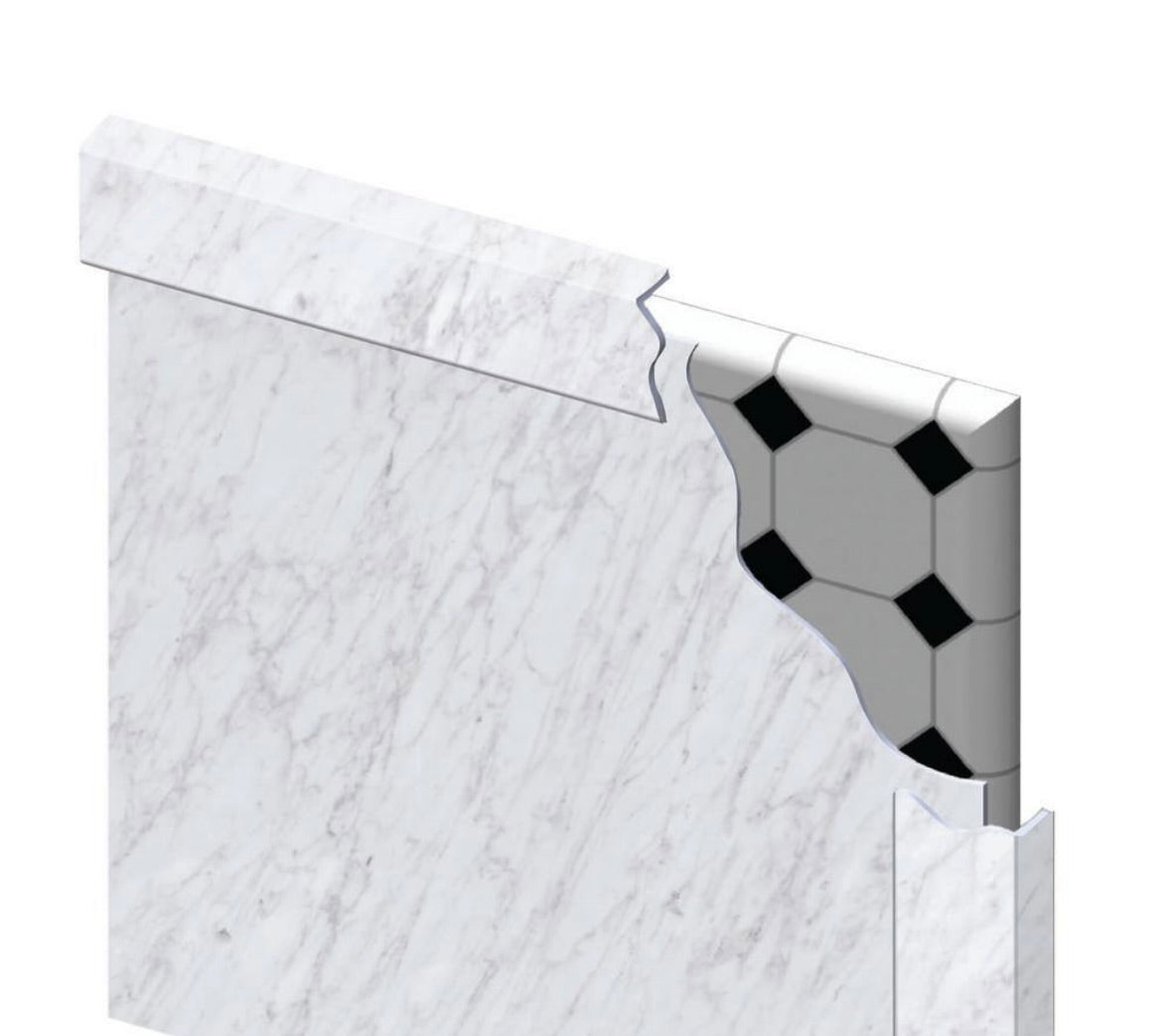 Remodel trim for shower in calypso