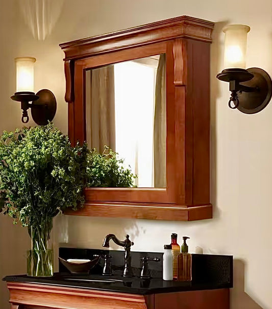 Naples 25" medicine cabinet in brown