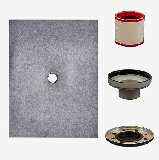 watershield 36x60 shower base center drain