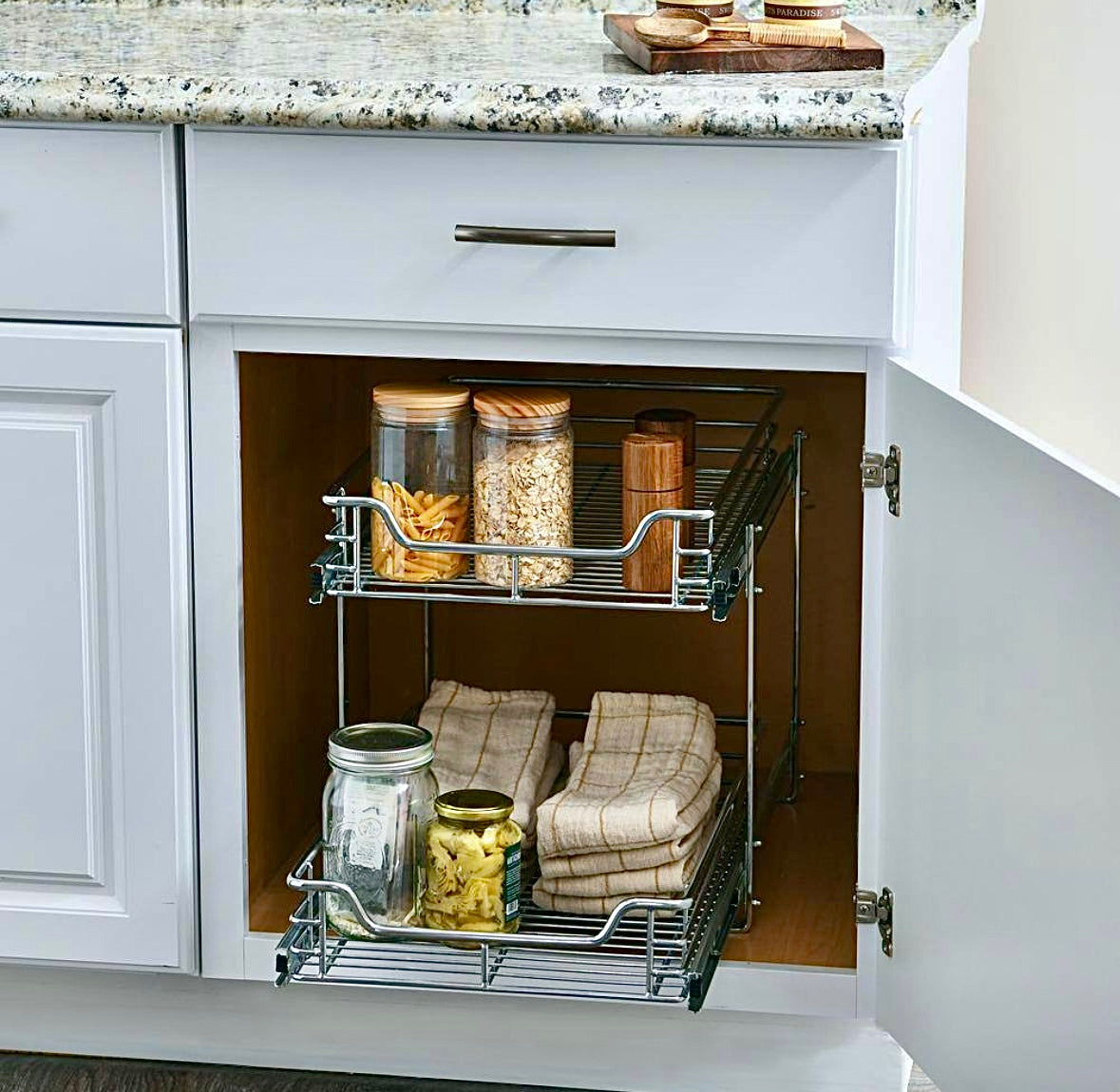 14.5" 2 tier cabinet organizer