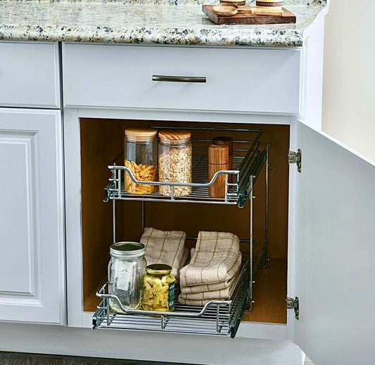 14.5" 2 tier cabinet organizer
